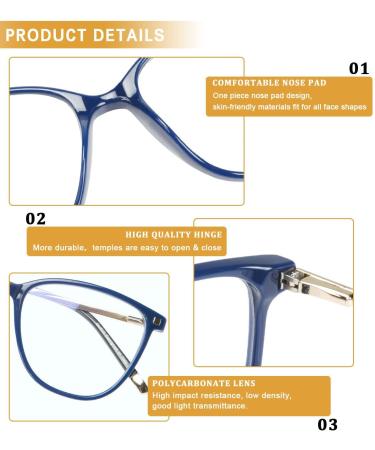 DUCO Blue Light Glasses for Women & Men | Blue Ray Blocking Computer Glasses | Retro Square Non-Prescription Eyewear for Teens (Model 5209 - Buy Online on GoSupps.com