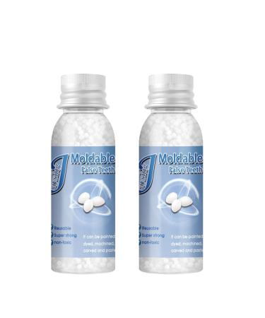 Tooth repair granules 2024 New Reusable Temporary Tooth Repair Kit Diy Tooth Repair Kit Dental Repair Set Teeth Repair Kit DIY Moldable False Teeth for Missing Broken Tooth (2PC 20ml)