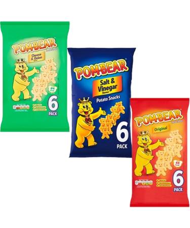 Cheese & Onion Salt & Vinegar Original Multipack Crisps 6 Pack - 03 Mixed Flavours - Buy Online on GoSupps.com
