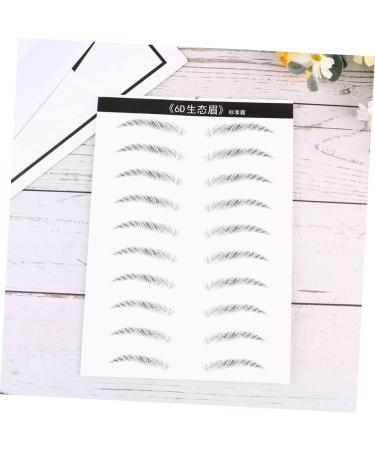 FOMIYES 4 Sheets Pairs Makeup Stickers Realistic Waterproof Imitation Eyebrows Cosmetic Supplies Hair Miss - Buy Online on GoSupps.com