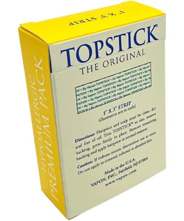 Vapon Topstick 1 X 3 Clear Strips - 120 Count Premium Pack | Hypoallergenic Adhesive - Buy Online on GoSupps.com