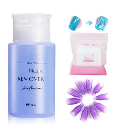 XdealCozyxc 160ml Acetone Acrylic Remover Kit Gel Nail Polish Remover for Manicures and Pedicures