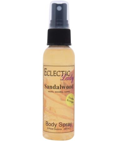 Sandalwood Body Spray Body Mist for Women with Clean Light & Gentle Fragrance Long Lasting Perfume with Comforting Scent for Men & Women Cologne with Soft Subtle Aroma For Daily Use Double Strength 2 Fluid Ounces