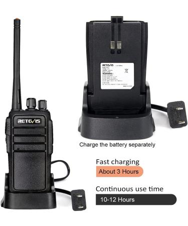 Retevis RT21 Walkie Talkies Case of 4 | Rechargeable 2-Way Radios for Adults | Long Range, 16 Channels, VOX | Emergency Communication for Families & Small Businesses - Buy Online on GoSupps.com