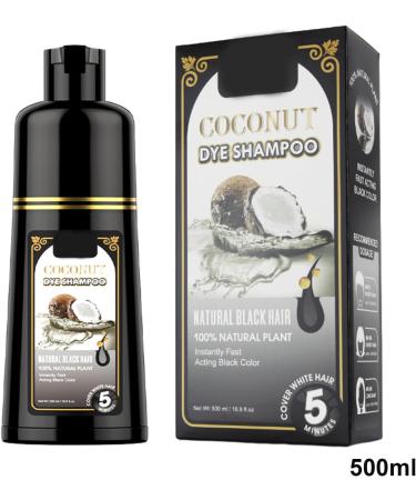 Gray Reducing Shampoo natural formula black hair dye shampoo 500 ml sustainable coconut color control GX Mins fast hair dye semi without damage for men and women 1 piece 1er Pack - Buy Online on GoSupps.com