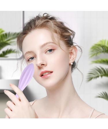 Shop Purple Silicone Face Roller | Portable & Washable Gua Sha Massage Tool for Women | Essential Skin Care Gift - Buy Online on GoSupps.com