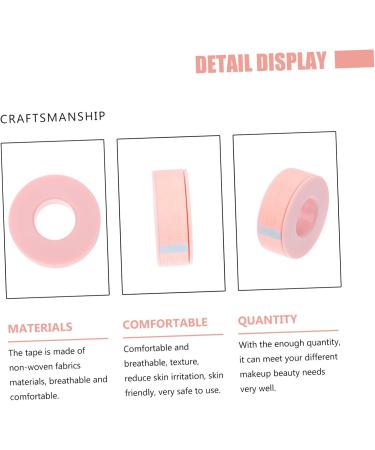 Angoily 1pc Makeup Tape Eyelash Grafting Accessory Grip Tape Lash Grafting Tape False Eyelashes Tape Ktape under Medical Tape Eyelash Tape Not Hurt Extend Pink Non-woven Fabric - Buy Online on GoSupps.com