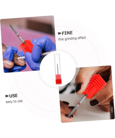 BIUDECO Nail Polisher Nail Art Polishing Tools Acrylic Nail Drill Bits Nail Bits for Women Nail Drill Bits for Nail Salon Manicure Supplies Manicure Tools Nail Bits for Nail Drill 7.00X1.30X1.30CM Red - Buy Online on GoSupps.com