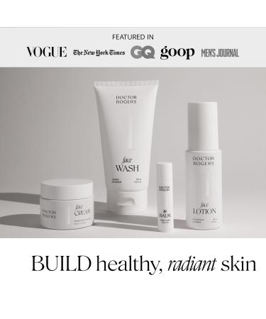 Doctor Rogers Face Cream Moisturizer | Hydrating Anti-Aging Lotion for All Skin Types | Niacinamide Shea Butter & Squalane | 50ml - Buy Online on GoSupps.com