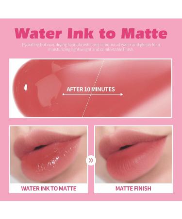KIMUSE Water Gel Lip Tint Set - 6 Colors | Long Lasting & Hydrating Lip Stains | Lightweight Glossy Lip Makeup - Buy Online on GoSupps.com