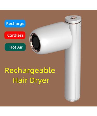 Cordless Hair Dryer with Concentrator Portable Travel Blow Dryer Cold/Hot Wind 15600mAh Built-in Rechargeable Battery Powered Gifts for Women - Buy Online on GoSupps.com