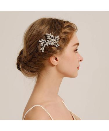 Rhinestone Hair Side Comb Shining Hair Barrettes Wedding Hair Comb Crystal Hair Accessories Bridal Head Pieces for Women and Girls - Buy Online on GoSupps.com