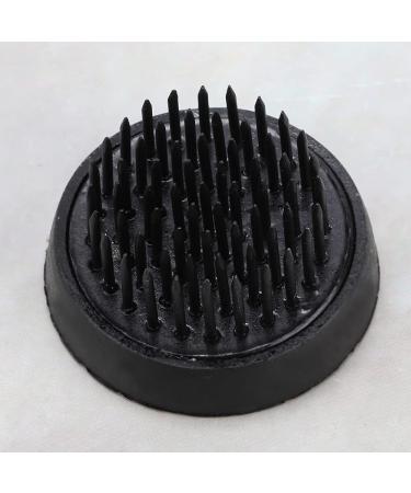 Kenzan Ikebana Flower Frog with Rubber Gasket - Round Black (34MM) - Buy Online on GoSupps.com