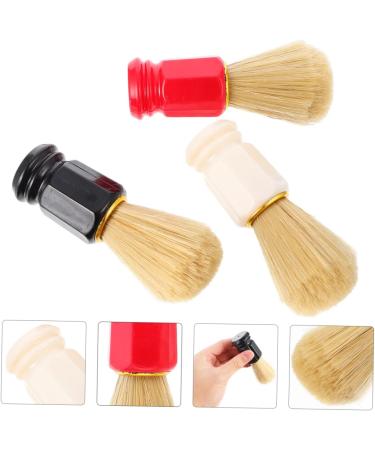 Minkissy 3 PCS Synthetic Beard Shaving Brush Set for Men | Manual Shaving & Barber Brushes | Ideal Facial Grooming Tool - Buy Online on GoSupps.com