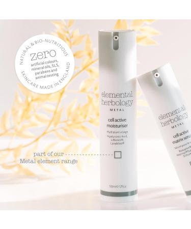 Elemental Herbology Cell Active Facial Moisturizer 1.7 Fl. Oz - Hyaluronic Acid Anti-Aging Cream - Shop Internationally - Buy Online on GoSupps.com