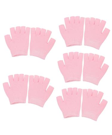 minkissy 5 Pairs Gel Moisturizing Gloves Gel Gloves Hand Care Gloves Spa Moisturizing Gloves Skin Care Gloves Knitted Hand Gloves Hand Moisturizing Gloves Moisturizing Hand Gloves