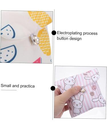 Fomiyes 3-Pack Ladies Menstruation Bandage Bag - High Capacity Sanitary Pad Organizer for Girls - 13x13x1cm Washable & Colorful - Buy Online on GoSupps.com