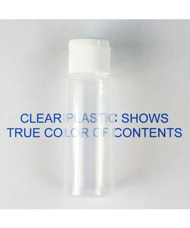 Chica and Jo 2oz Clear Plastic Squeeze Bottles - Set of 6, BPA-free, TSA Travel Size - Flip Cap, Empty Containers - Buy Online on GoSupps.com