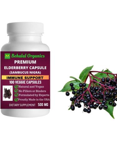 Behalal Organics Elderberry Quick Release Capsules - Buy Online on GoSupps.com