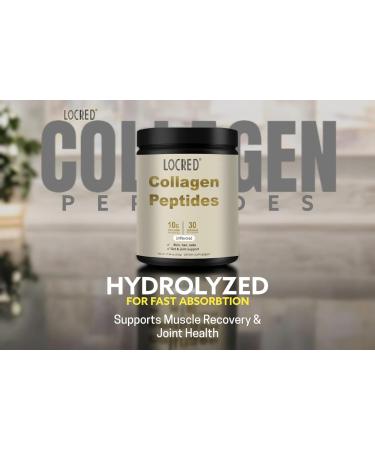 LOCRED Collagen Peptides Powder for Women 330g Unflavored Supports Hair Skin Nails Joints & Gut Health - Buy Online on GoSupps.com