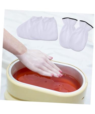 Healeved Lot de 2 Moufles Mains et Chaussettes Pieds Soin la Paraffine Blanc Nourrissant R tention de Chaleur pour Spa et Usage Domestique 30x16cm Blanc - Buy Online on GoSupps.com