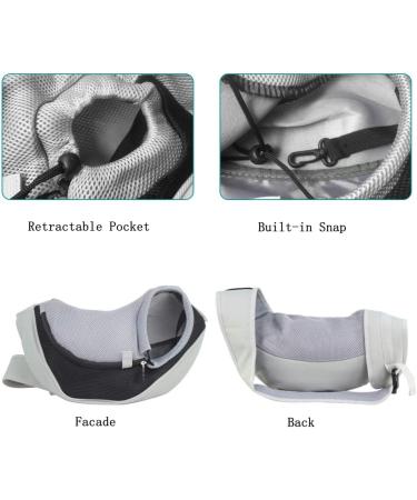 Petemoo Portable Dog & Cat Travel Carrier - Breathable Mesh Shoulder Bag for Pets (up to 2.5 kg) - Black - Buy Online on GoSupps.com
