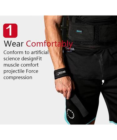 SKDK Cotton Weightlifting Wrist Straps with Neoprene Cushioned Padding - Black - Buy Online on GoSupps.com