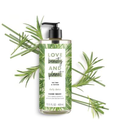 Love Beauty & Planet Daily Detox Hand Soap - Tea Tree Oil & Vetiver 13.5 oz - Buy Online on GoSupps.com