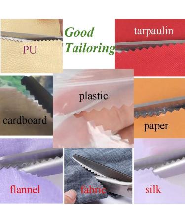 JISTL Green Pinking Shears - Crafts Zig Zag Sewing Scissors with Comfort Grips - Buy Online on GoSupps.com