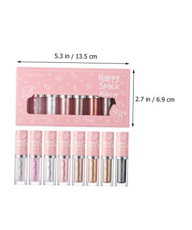 Didiseaon 8pcs Metallic Eye Shadow Palette - Pigmented Glitter Makeup Accessories for Stunning Eye Looks | International Shipping Available - Buy Online on GoSupps.com