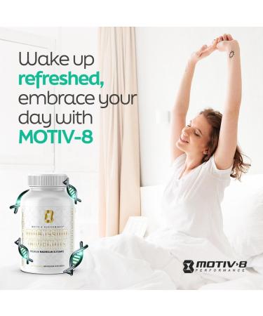 Motiv-8 Magnesium Glycinate Relaxation Sleep Support Mood Elevation 100% Vegan 500 mg (180 Veggie Capsule) - Buy Online on GoSupps.com