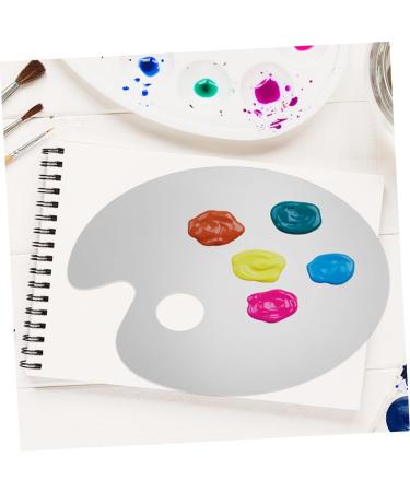 TEHAUX Acrylic Mixing Palette Set - Clear Cosmetic Palette for Foundation & Nail Polish | Perfect Powder Mixing Plate with Spatula - Buy Online on GoSupps.com