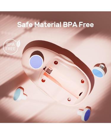 NCVI Baby Nail Trimmer Electric File & Clippers Set - 8 Grinding Heads, Pink - Safe Grooming & Manicure Kit for Newborns to Kids - Buy Online on GoSupps.com