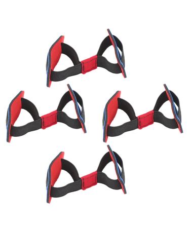 Healifty 4pcs Stretchy Toe Blue Tool Valgus Men Realignment Strap Stretchers Elastic Correcting Alignment Women Correctors Pain Stretcher Practical Hallux Bunion Thumb Foot for