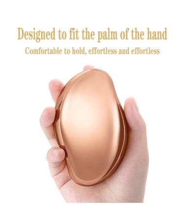 Crystal Hair Eraser - Painless Exfoliating Hair Remover for Men & Women | Quick & Easy Hair Removal Tool for Arms Legs Back - Gold Edition - Buy Online on GoSupps.com