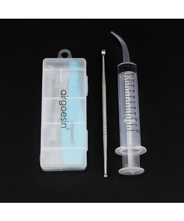 Airgoesin Lighted Tonsil Stone Remover Tool Set - 5 Tips, Stainless Steel Pick, Irrigation Syringe - Oral Care Kit - Buy Online on GoSupps.com