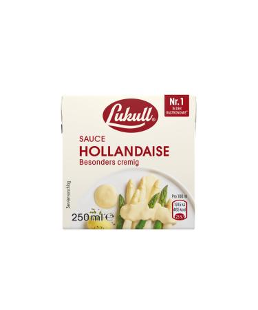 Lukull Sauce Lukull Hollandaise particularly creamy sauce for asparagus vegetables meat and fish 250 ml ready-to-serve sauce - Buy Online on GoSupps.com