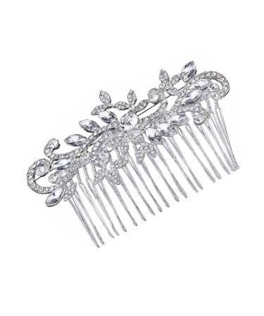 Beaupretty Hair Comb headpieces for wedding headwear for women bridal headpiece Rhinestone women headpiece Miss crystal hair Wedding Rhinestone Comb