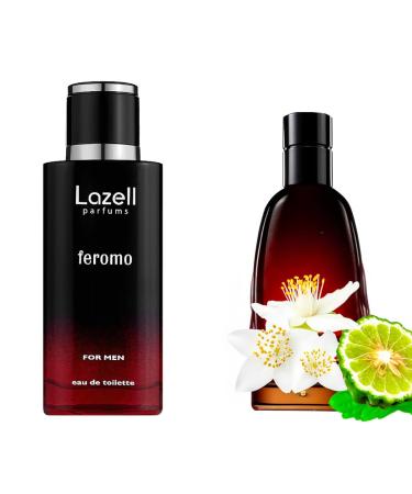 Lazell Feromo for Men Perfume | Impression by D. Fahrenheit | Eau De Toilette 3.4 Fl Oz | Citrus Musk Woody Fragrance | European oncentrated Scent Lasts 6-9 Hours