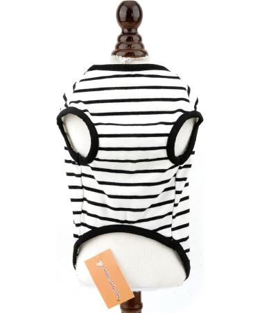 Smalllee Lucky Store | Stylish Summer Striped T-Shirts for Small & Medium Dogs & Cats - Perfect for Yorkies & Chihuahuas - Buy Online on GoSupps.com