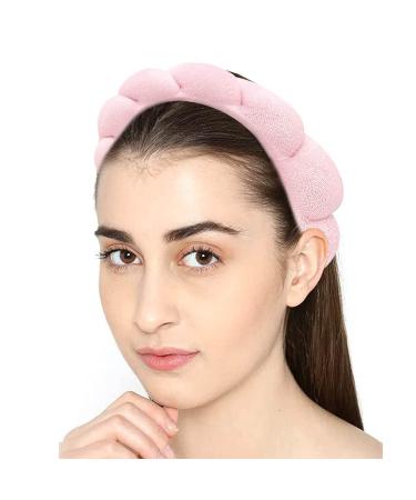 deenkk Spa Headband for Women  Makeup Headband  Spa Headband for Washing Face  Skincare Headbands for Face Washing  Makeup Removal  Shower  Skincare Pink