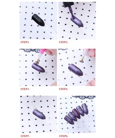 4 Pcs Nail Magnet Tool Set - High Quality Double Ended Magnet Wand for Cat Eye Gel Nail Art | Pure Vie - Buy Online on GoSupps.com