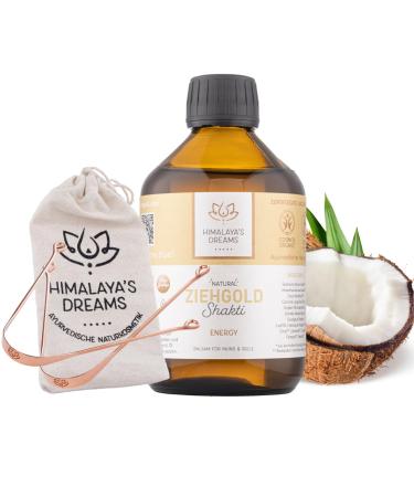 Himalaya's Dreams mouthpiece tooth oil energy+2 certified organic natural cosmetics 250ml - Ayurveda ritual for dental care & tooth bleaching - Buy Online on GoSupps.com