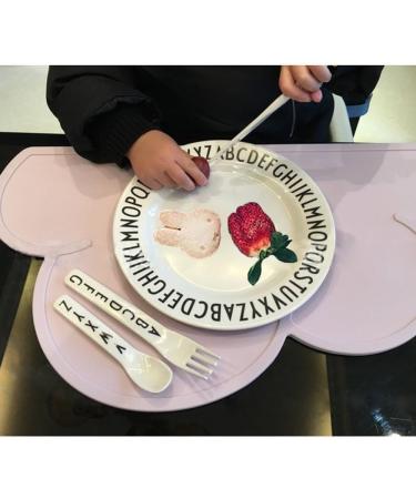 2 PCS Non-Slip Silicone Cloud Kids Placemats - Pink | Heat Resistant Baby Feeding Plates | Portable Tableware for Toddlers & Infants - Buy Online on GoSupps.com