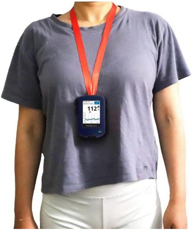 Premium Fitted Leather Case with Screen Protector & Belt Clip for Freestyle Libre 2/14 Day - Navy - Buy Online on GoSupps.com