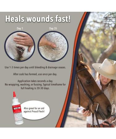 Dust On! All-in-One Wound Dressing - Fast-Acting Dry Powder for Healing Staunching Bleeding & Dehorning | All Natural Non-Caustic Formula (2.5 oz) - International Shipping Available - Buy Online on GoSupps.com