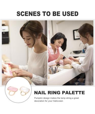 Amosfun Palettes de M lange et Couleurs Nail Art en R sine Forme Bague Lot de 2 pour Usage Professionnel et v nements Manucure - Buy Online on GoSupps.com