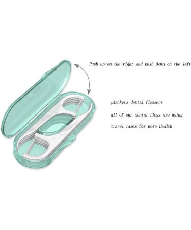 High Toughness Dental Floss Picks - 20 Threader Flossers with 2 Storage Cases - Family, Hotel, and Travel Flossing - Pink and Green - Buy Online on GoSupps.com