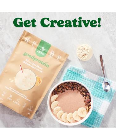 Good Protein Vegan Plant-based Protein Powder 100% Natural Non-GMO Dairy-free Gluten-free Soy-free No Added Sugar and Nothing Artificial. Peanut Butter All-in-One Shake 880 grams Peanut Butter 880 g - Buy Online on GoSupps.com
