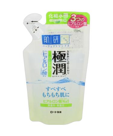 Rohto Hadalabo Gokujun Hyaluronic Lotion Light Refill 170 ml / 5.7 floz. (Japan Import)